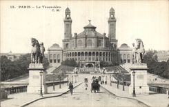 CPA Paris the bridge of iena and Trocadero