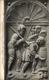 Paris CPA Musee de sculpture comparee Soldat d'Herode interrogeant un faucheur Detail de retable de Rampillon