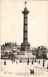 Paris CPA Places Bastille and column of July