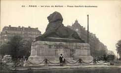 Paris CPA the lion of Belfort