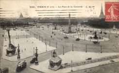 Paris CPA Places Harmony Eiffel Tower