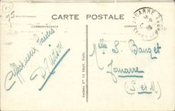 Paris CPA Jardin des Tuileries et le pavillon de Marsan