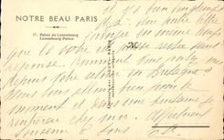 Paris CPA Palate of Luxembourg