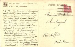 CPA Paris Le Trocadero Tour Eiffel