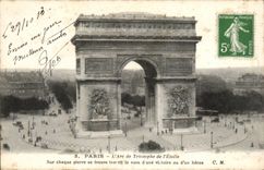 CPA Paris Arc de Triomphe of star