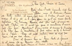 CPA Paris the bridge Alexandre III and the esplanade of Invalides