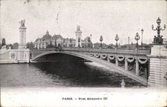 CPA Paris Bridge Alexandre III