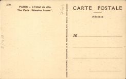 CPA Paris L'hotel de ville 