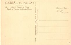 CPA Paris Arc de Triomphe of the star Elysees Fields