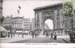 Paris CPA Boulevard and carries St Denis