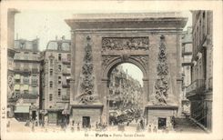 Paris CPA Gate St Denis