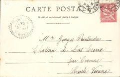 Paris CPA Garden of Luxembourg Fountain and avenue of the obseratoire