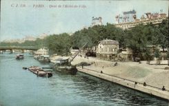 Paris CPA Quai de l'hotel de ville