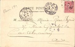 Paris CPA Hillocks Chaumont Suspended bridge