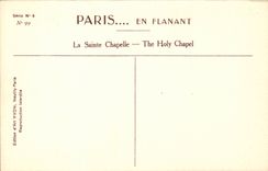 CPA Paris La Sainte Chapelle