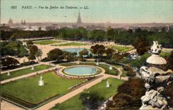 CPA Paris Vue du jardin des Tuileries