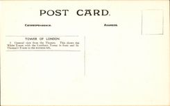 CPA Great Britain London London Tower off London General view from the Thames