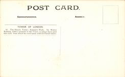 CPA Great Britain London London Tower off London The bloody tower Raleigh' S walk