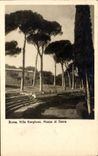 CPA Italy Italia Roma Villa Borghese Piazza di Siena