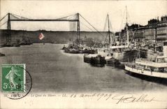 CPA Rouen the quay of Le Havre