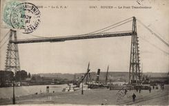 CPA Rouen the transporter bridge
