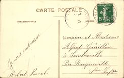 CPA Rouen the large clock Detail of the vault