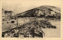 CPA Rouen the quay of Paris and the dimension co Catherine