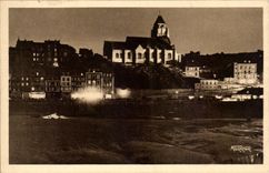 CPA Treport View die Nacht