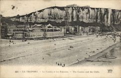 CPA Treport das Kasino und die Klippen