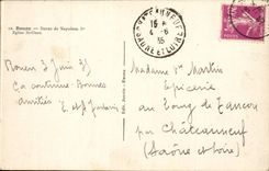 CPA Rouen Statue of Napoleon 1st Church St ouen