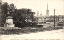 CPA Rouen Towards Statue of Crow (publicity To shoe 21 rue Rollon the money)