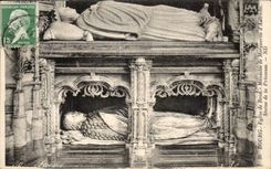 CPA Borough Church of Brou Mausoleum of Marguerite of Austria Statue of the princess