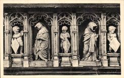 Crying CPA Borough Church of Husks and cherubs (tomb of Marguerite of Burgundy)