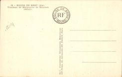 CPA Borough Church of Husks Tomb of Marguerite de Bourbon (detail)