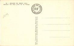 CPA Borough Church of Husks retable of the seven joys of the virgin