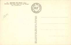 CPA Borough Church of Husks retable of the seven joys of the virgin (Visitation)