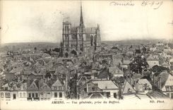 CPA Amiens View taken of the belfry