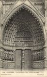 CPA Amiens Cathedral the large gate