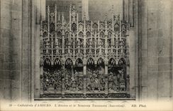 CPA Amiens Cathedral the old one and the new will