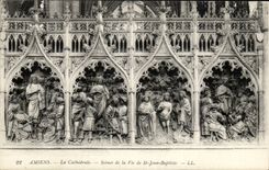 CPA Amiens the cathedral Scenes of the life of Saint Jean Baptiste
