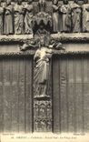 CPA Amiens the cathedral Southern Gate the virgin golden