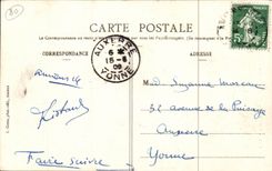 CPA Amiens Cathedral as the crow flies