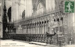 CPA Amiens Cathedrale Dimensions stalls