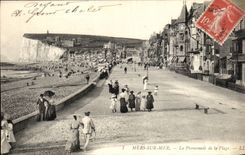 CPA Seas les Bains the walk of the beach