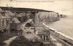 CPA Ault View of the beach and the cliffs direction of Treport