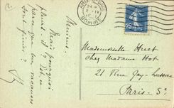 CPA Amiens Cathedral the whining child Angel Angel