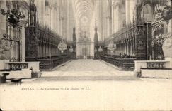 CPA Amiens the cathedral stalls