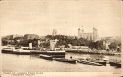 CPA Great Britain London London Tower off London from to rivet Creasted eagle