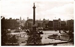 CPA Great Britain London London Trafalgar Public garden and Whitehall