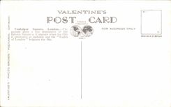 CPA London London Trafalgar Public garden By night